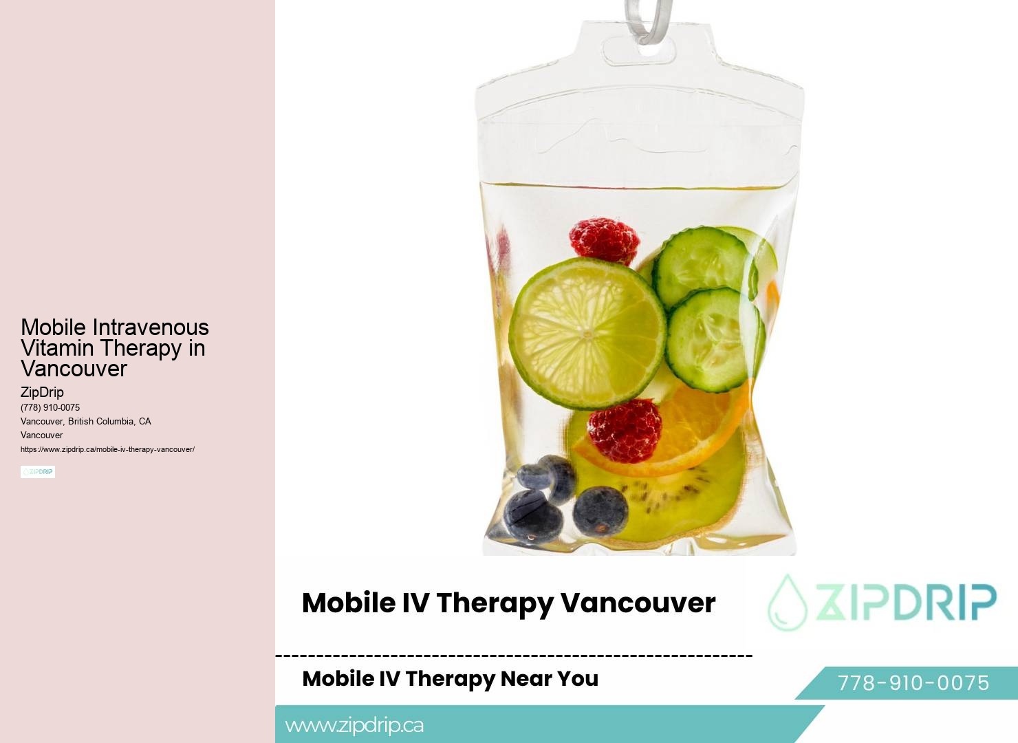 IV infusion at home Vancouver