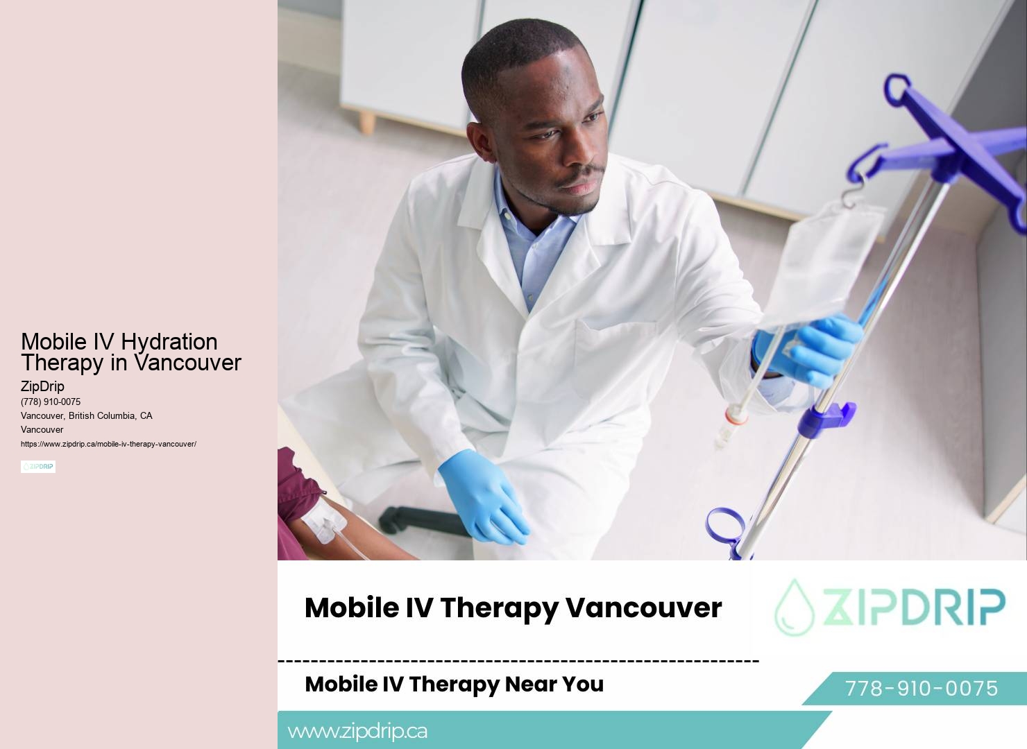 In-home IV therapy for Vancouver residents