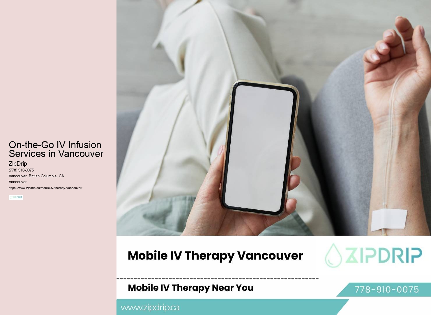 On-the-Go IV Infusion Services in Vancouver