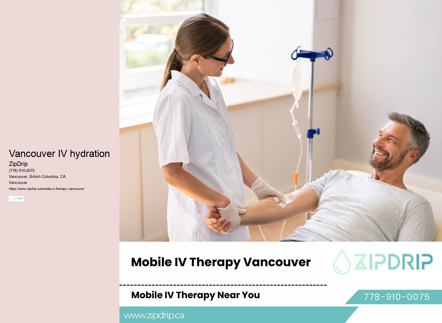 Vancouver's at-home IV hydration specialists