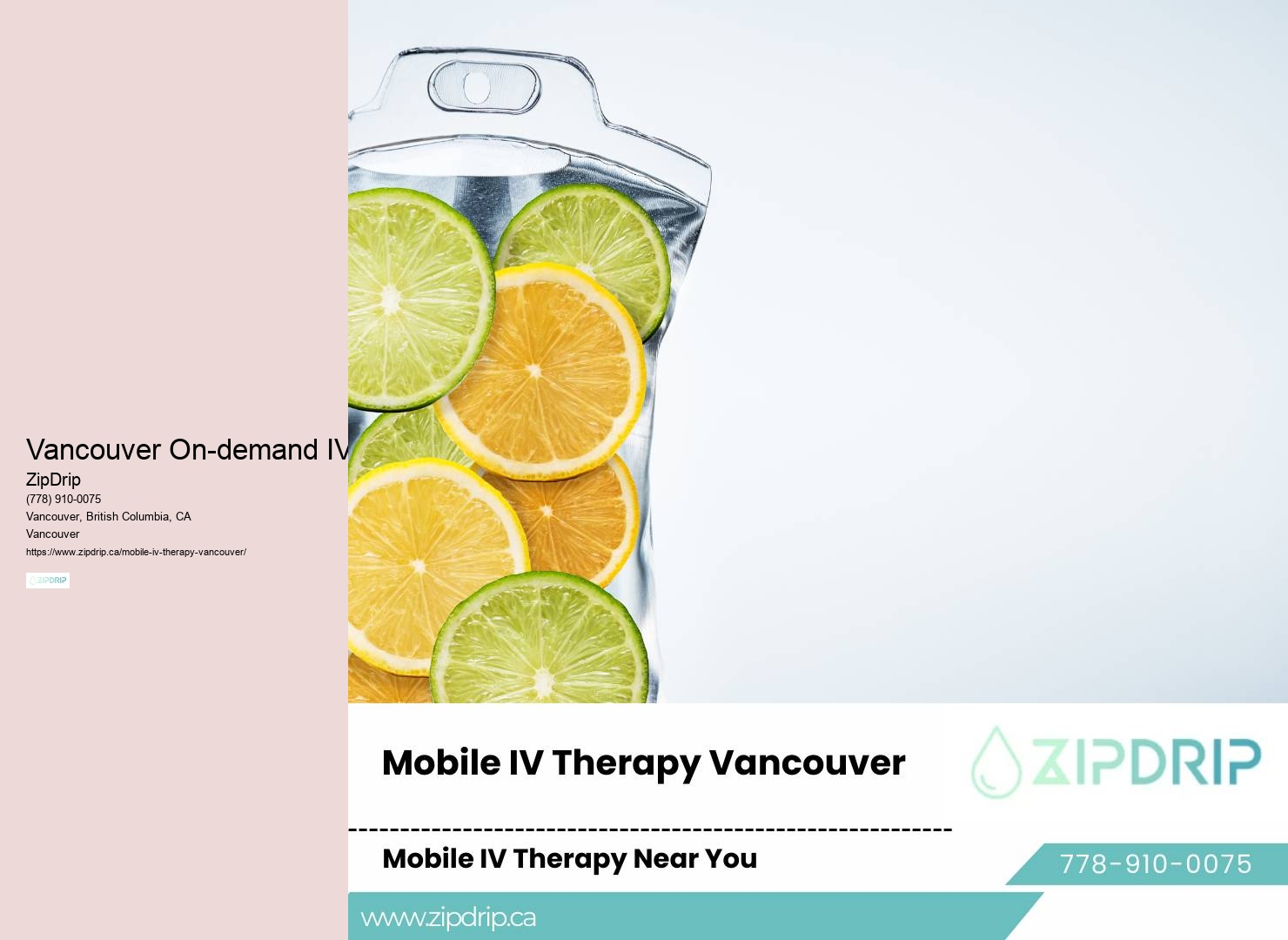 Vancouver's mobile IV infusion specialists