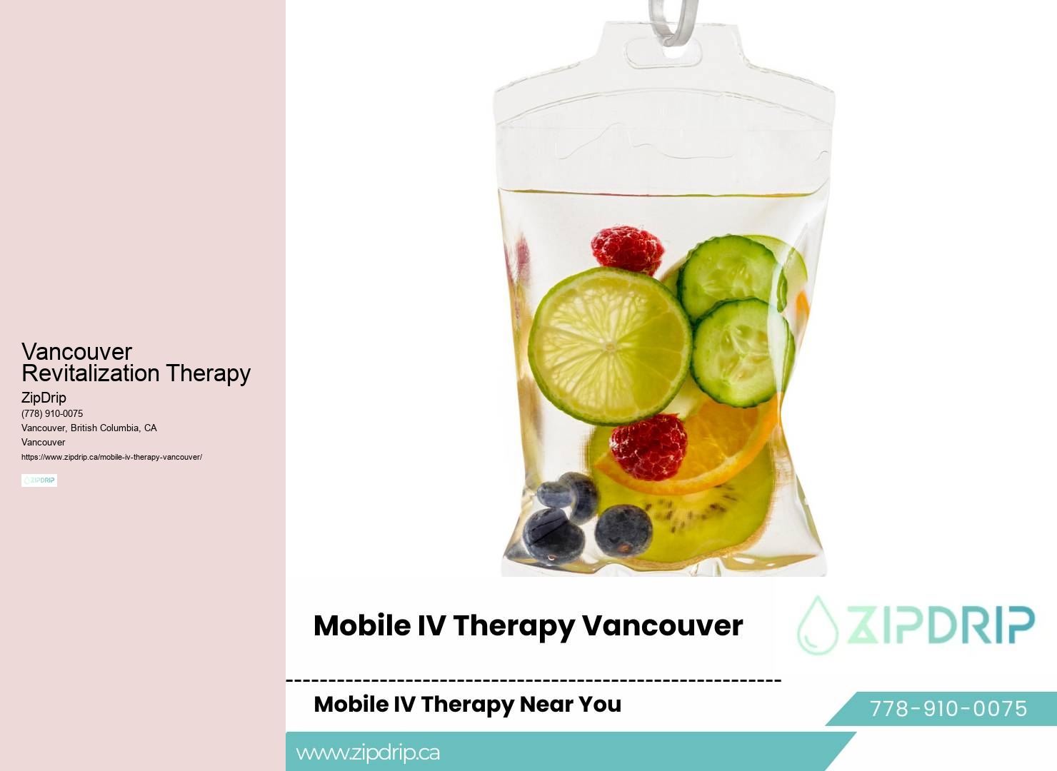 IV hydration on-the-go Vancouver