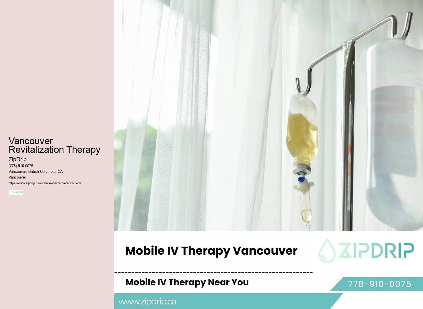 Vancouver IV therapy at home services