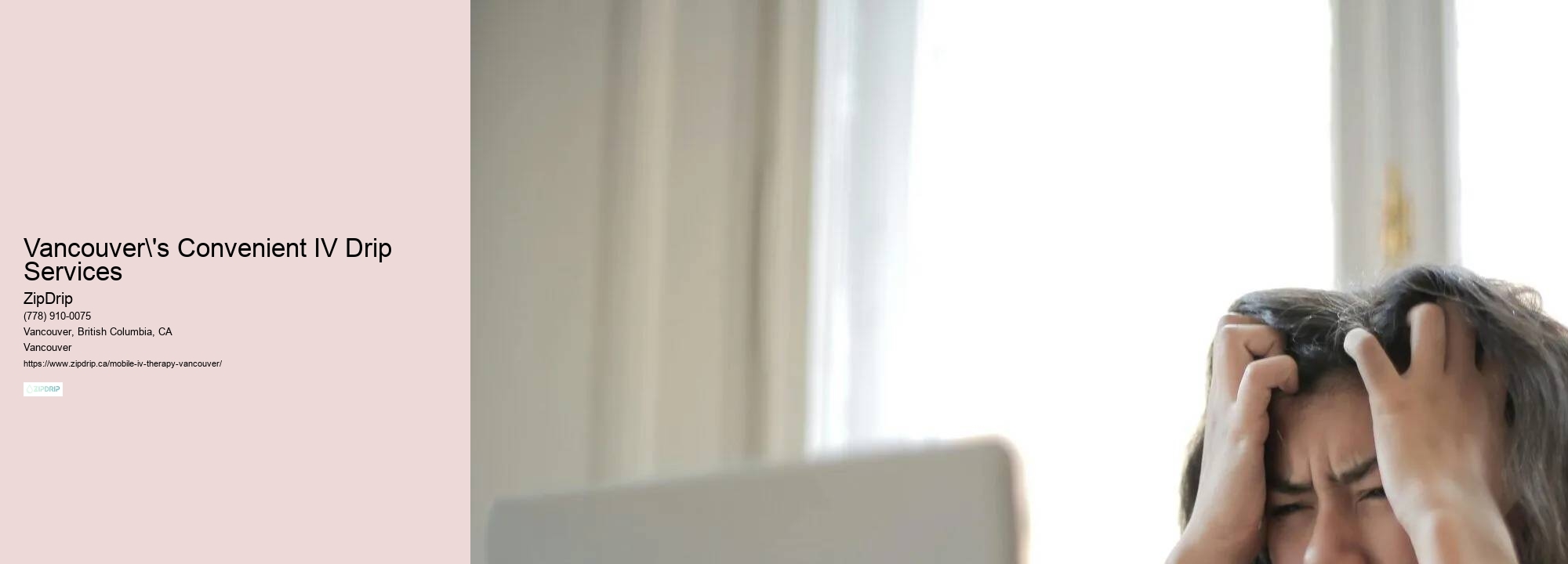 IV Drip Services Delivered in Vancouver